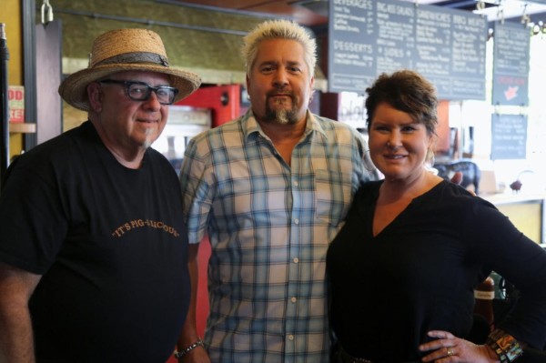 Rob & Lizzi Larman w/ Guy Fieri